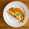Turkey Scallion Mozzarella Omelette Recipe