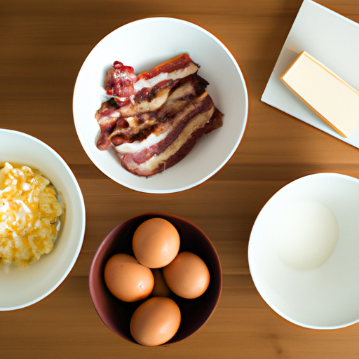 bacon onion brie omelette ingredients