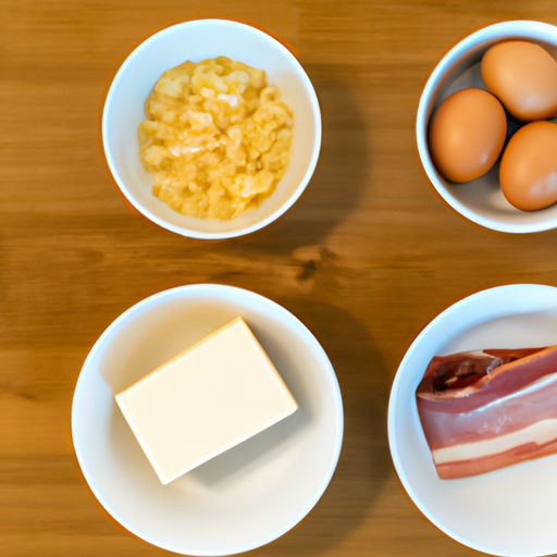 bacon onion parmesan omelette ingredients