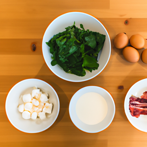 bacon spinach brie omelette ingredients