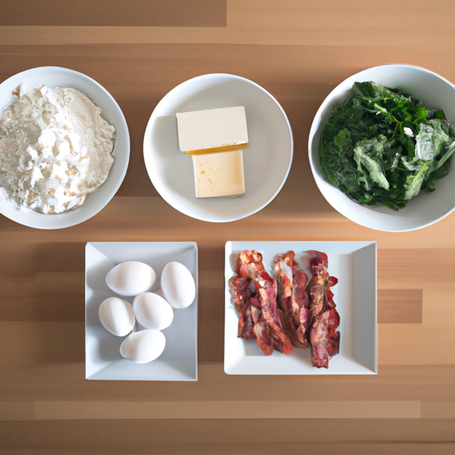 bacon spinach feta omelette ingredients
