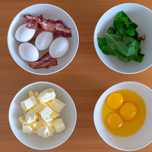 bacon spinach gouda omelette ingredients