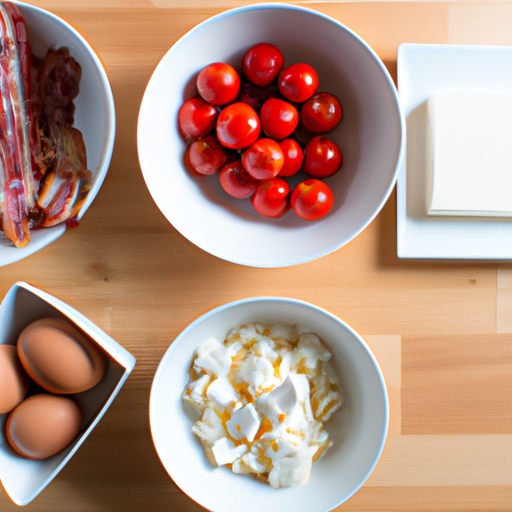 bacon tomato feta omelette ingredients