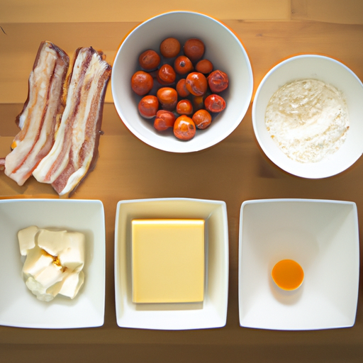 bacon tomato gouda omelette ingredients