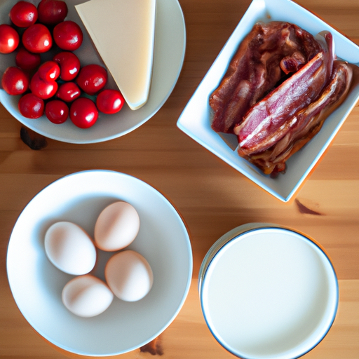 bacon tomato provolone omelette ingredients
