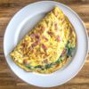 Ham Spinach Provolone Omelette Recipe