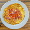 Ham Tomato Provolone Omelette Recipe