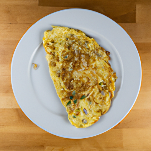 onion provolone omelette