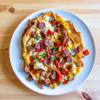 Sausage Bell Pepper Goat Cheese Omelette Recipe