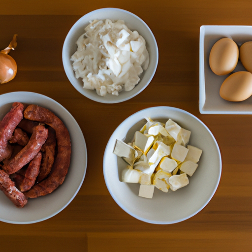 sausage onion goat cheese omelette ingredients