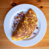 Sausage Onion Goat Cheese Omelette Recipe