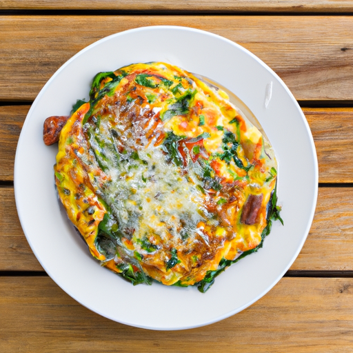 sausage spinach parmesan omelette