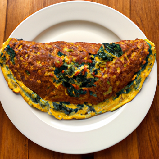 sausage spinach provolone omelette