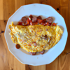 Sausage Tomato Provolone Omelette Recipe