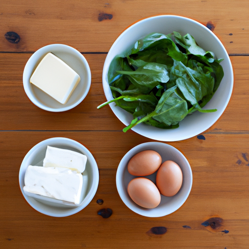 spinach brie omelette ingredients