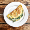 Spinach Feta Omelette Recipe