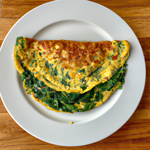 spinach goat cheese omelette
