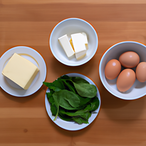 spinach gouda omelette ingredients