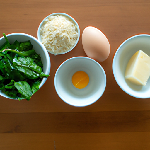 spinach parmesan omelette ingredients