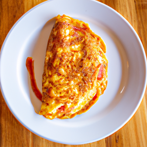 tomato provolone omelette